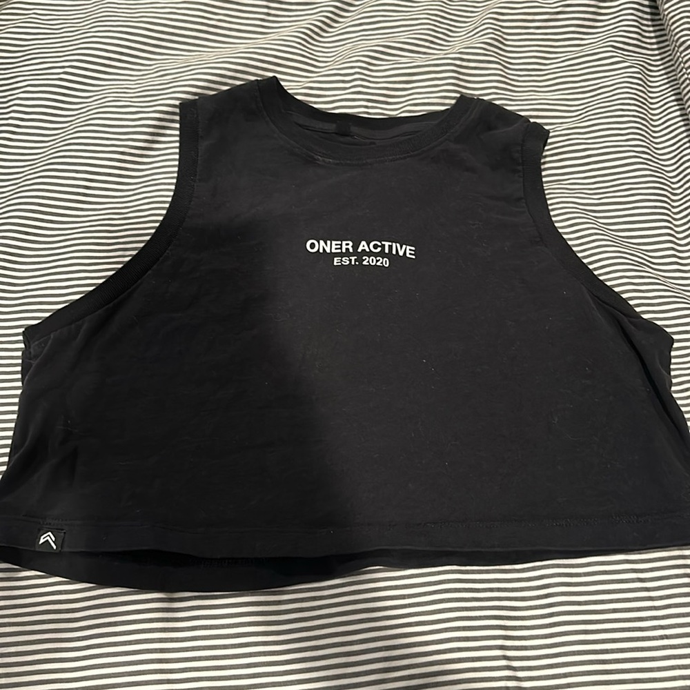 Oner Active Classic Cropped Tank in Black